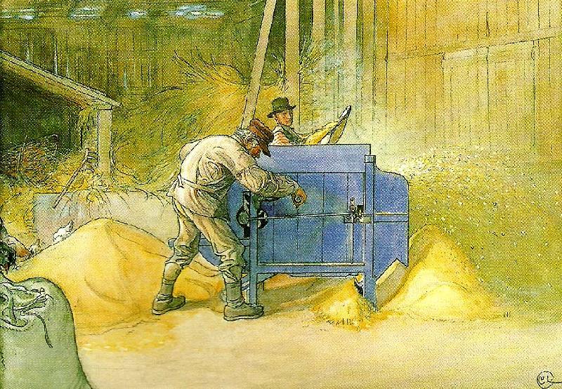 Carl Larsson kastningen oil painting image